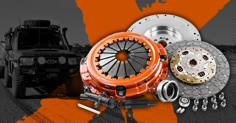 Xtreme Outback Extra Heavy-Duty-Kupplungskit KTY30593-1AX für VDJ 70 Series LandCruiser mit Druckplatte, organischer Scheibe, Schwungrad, Nehmerzylinder und vollständigem Einbausatz