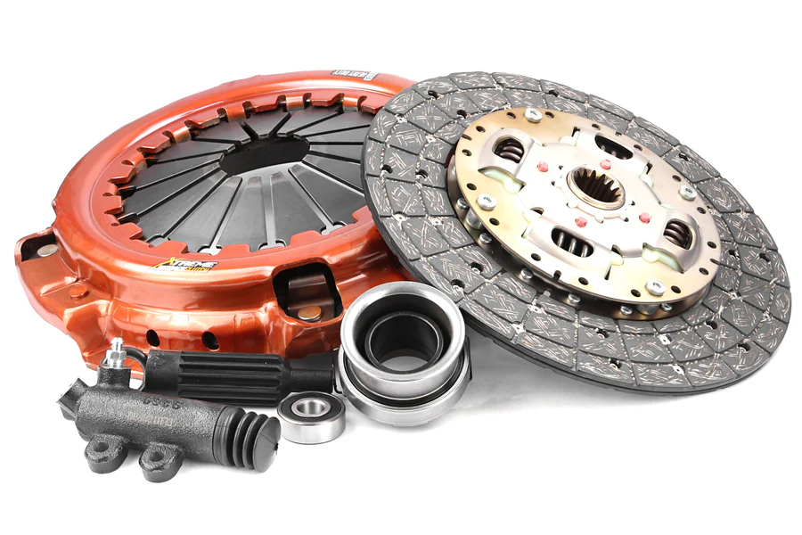 Übersicht des Xtreme Outback Kupplungssortiments Stage 1 Heavy-Duty-Organik-Kupplungskit mit Druckplatte, Reibscheibe und technischen Spezifikationen